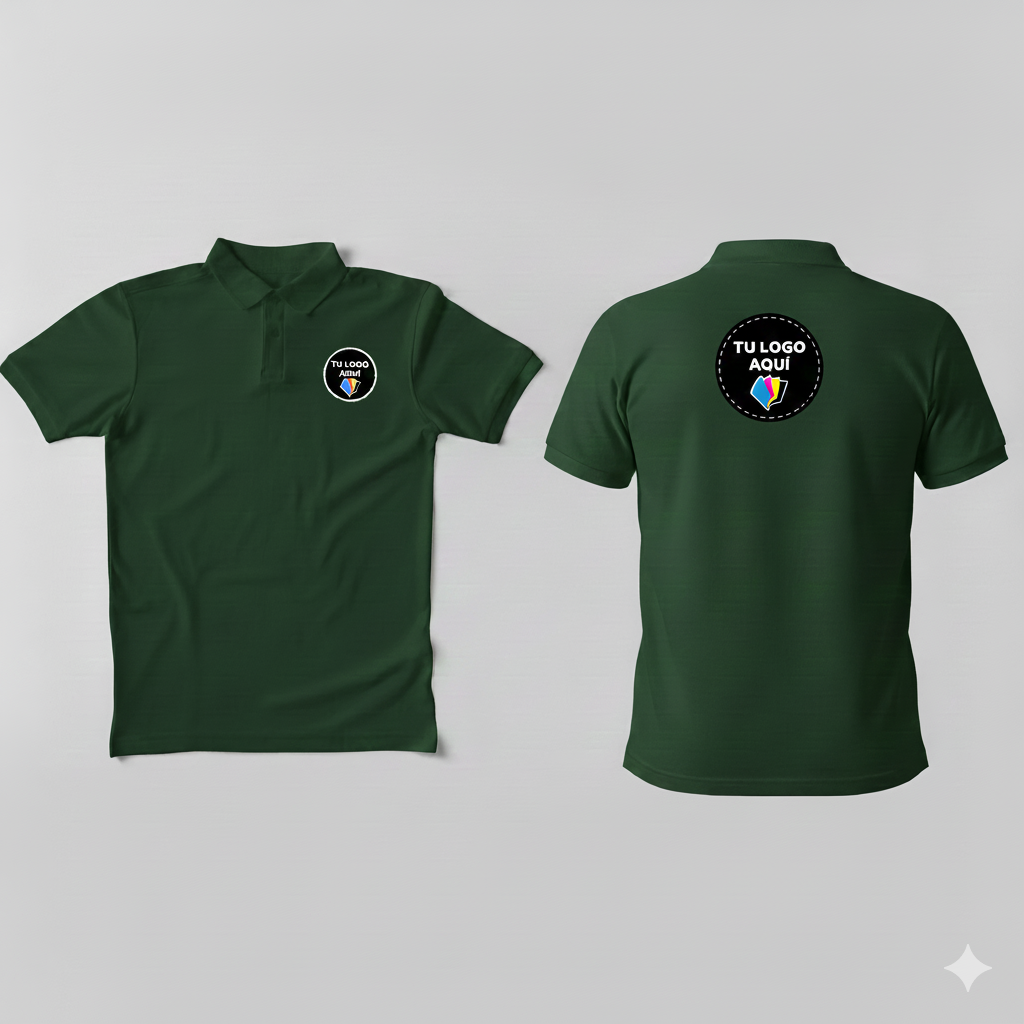 Playera Polo Dry Fit  para Dama - Personalizada con Estampado al Frente y en la Espalda (Copia)