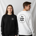 Sudadera cuello redondo personalizada impresión al frente y reverso