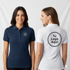 Playera Polo Dry Fit  para Dama - Personalizada con Estampado al Frente y en la Espalda (Copia)
