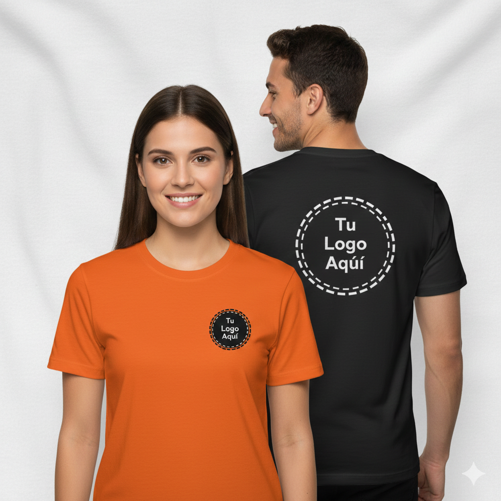 Playera Personalizada Impresión al Frente y Reverso - Manga Corta
