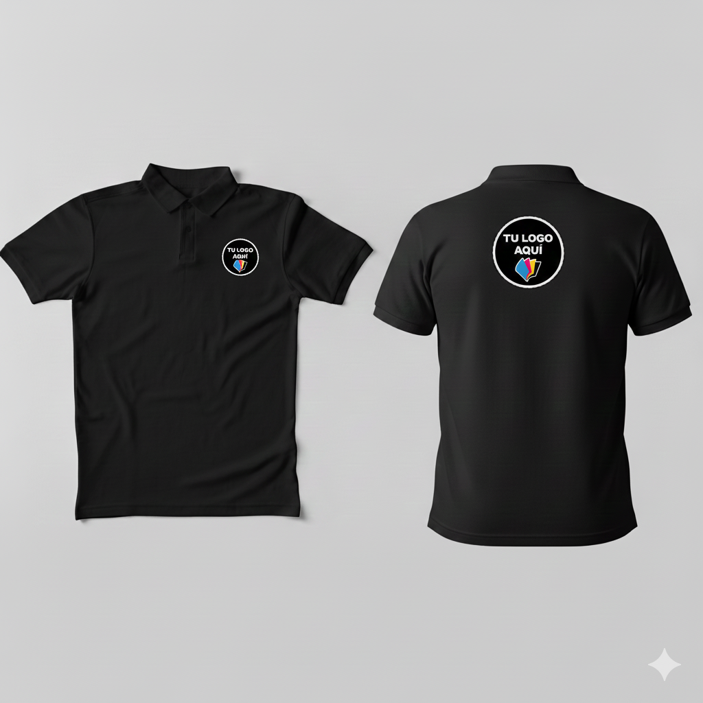 Playera Polo Dry Fit  para Dama - Personalizada con Estampado al Frente y en la Espalda (Copia)