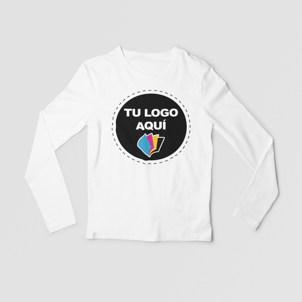 Playera Personalizada con Impresión al Frente - Manga Larga